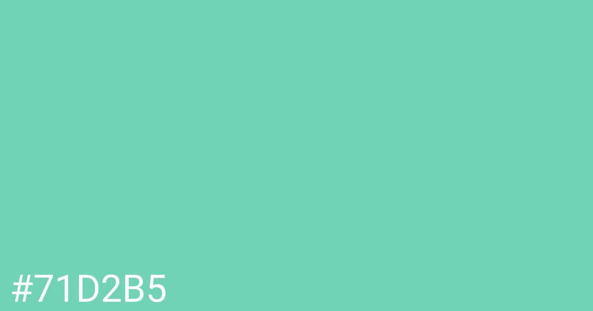 Hex color #71d2b5 graphic