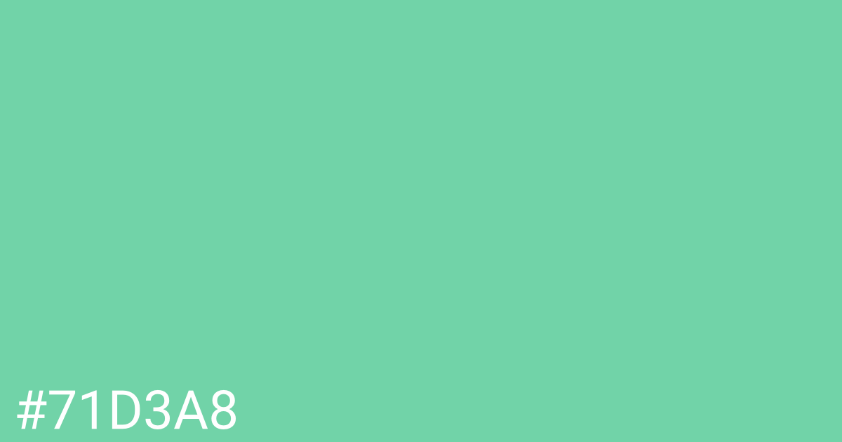 Hex color #71d3a8 graphic