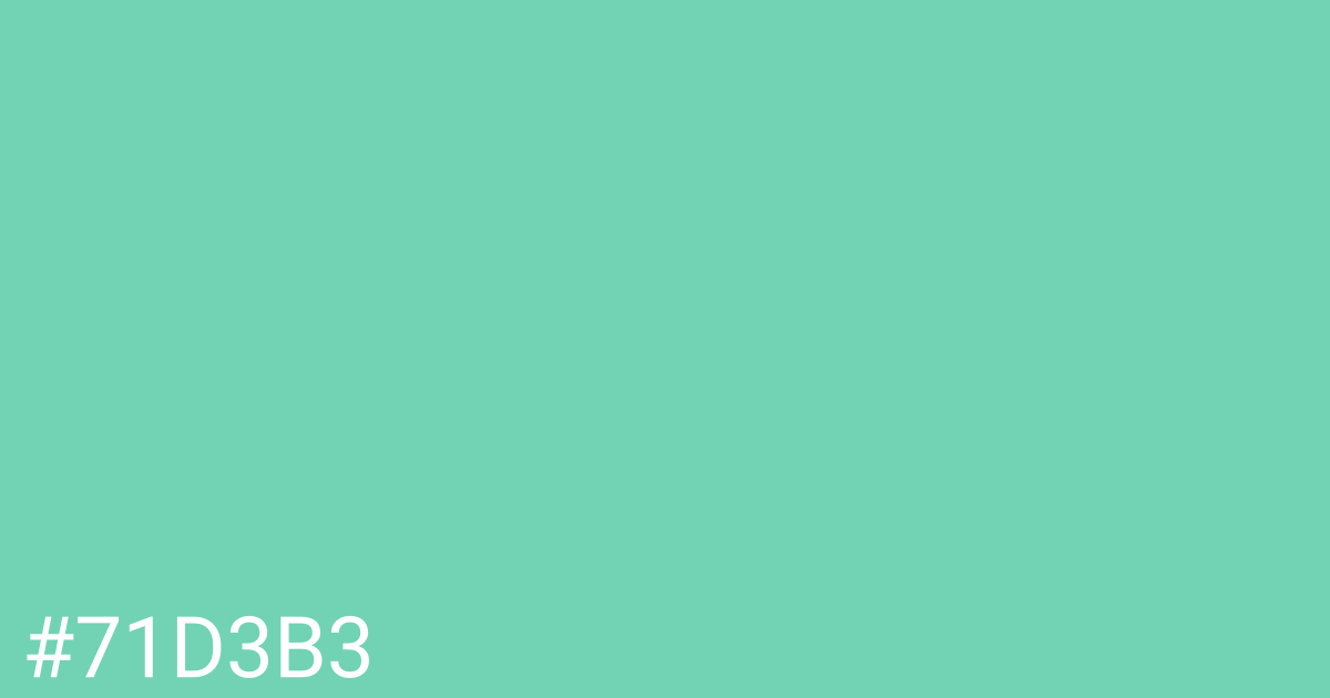 Hex color #71d3b3 graphic