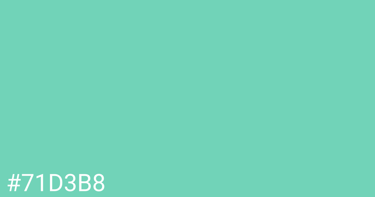 Hex color #71d3b8 graphic