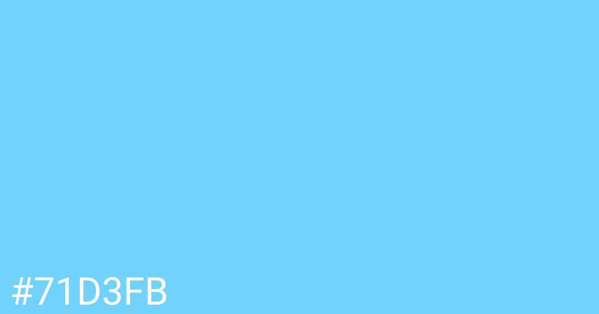 Hex color #71d3fb graphic