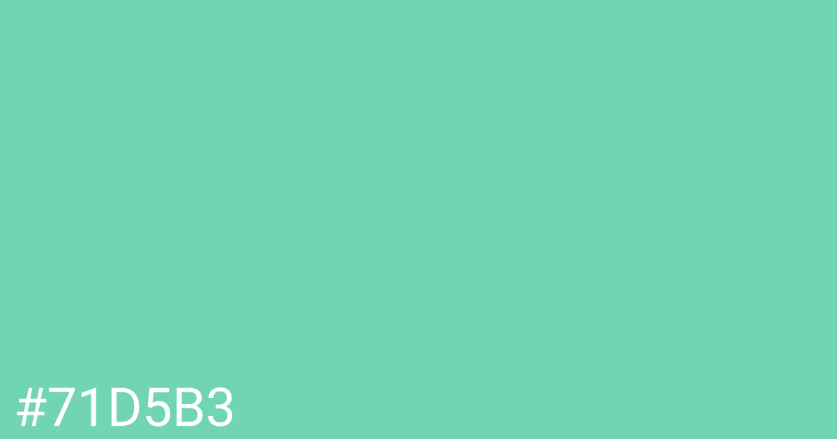 Hex color #71d5b3 graphic