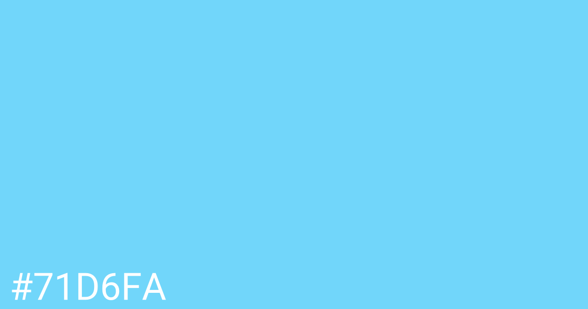 Hex color #71d6fa graphic