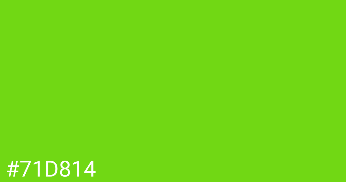 Hex color #71d814 graphic