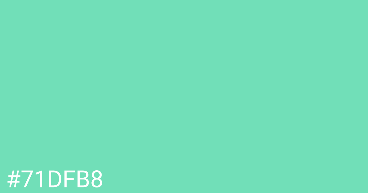 Hex color #71dfb8 graphic