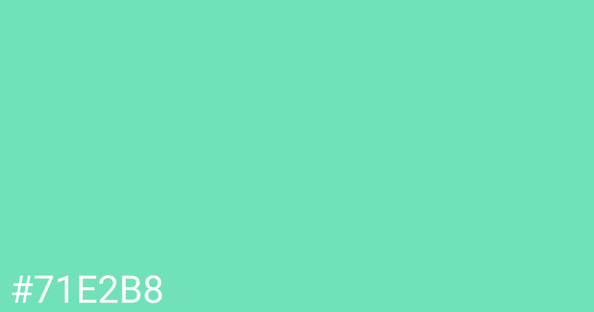 Hex color #71e2b8 graphic