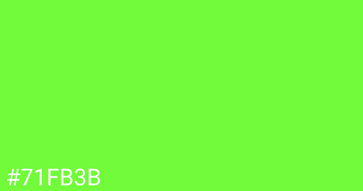 Hex color #71fb3b graphic
