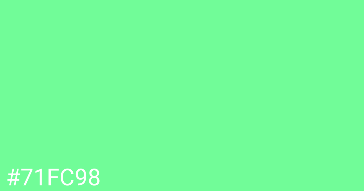 Hex color #71fc98 graphic