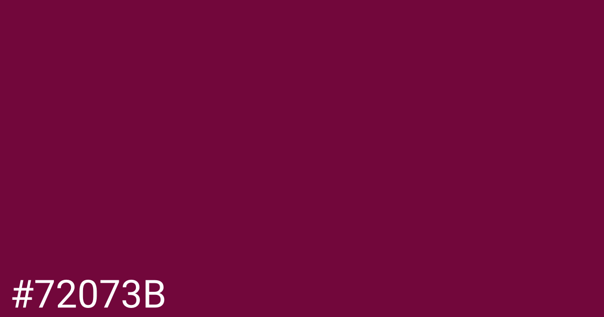 Hex color #72073b graphic