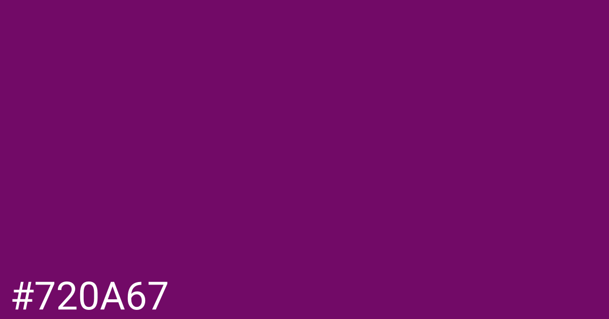 Hex color #720a67 graphic