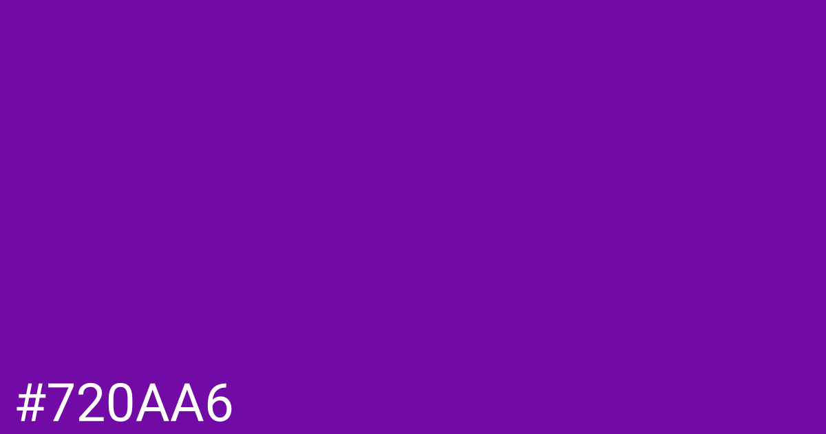 Hex color #720aa6 graphic