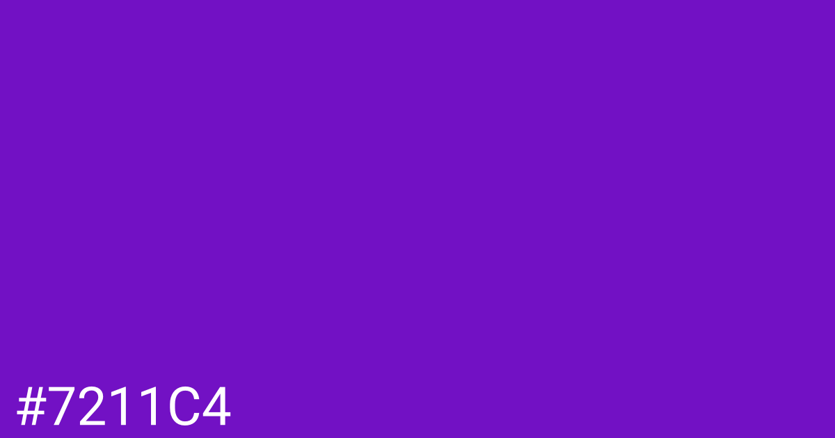 Hex color #7211c4 graphic