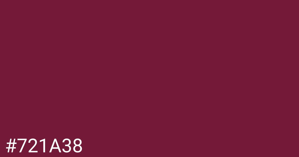 Hex color #721a38 graphic