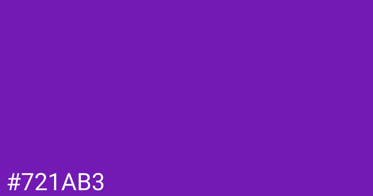 Hex color #721ab3 graphic