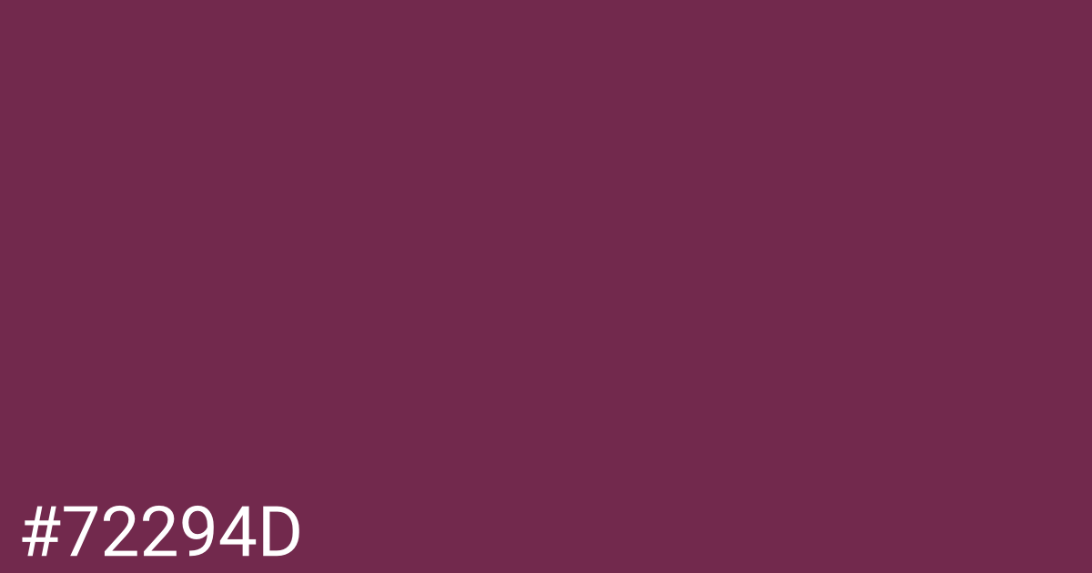 Hex color #72294d graphic