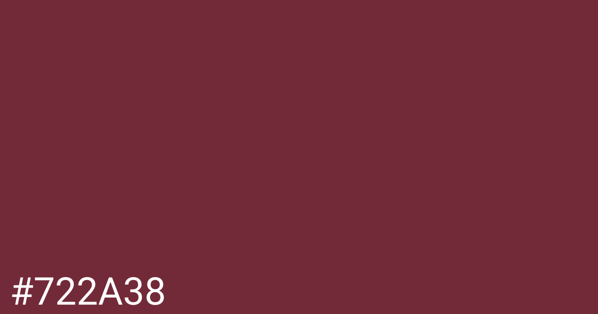 Hex color #722a38 graphic