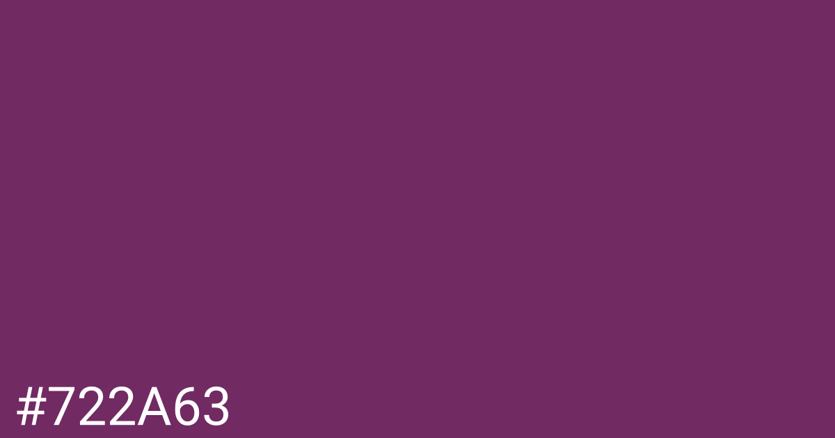 Hex color #722a63 graphic