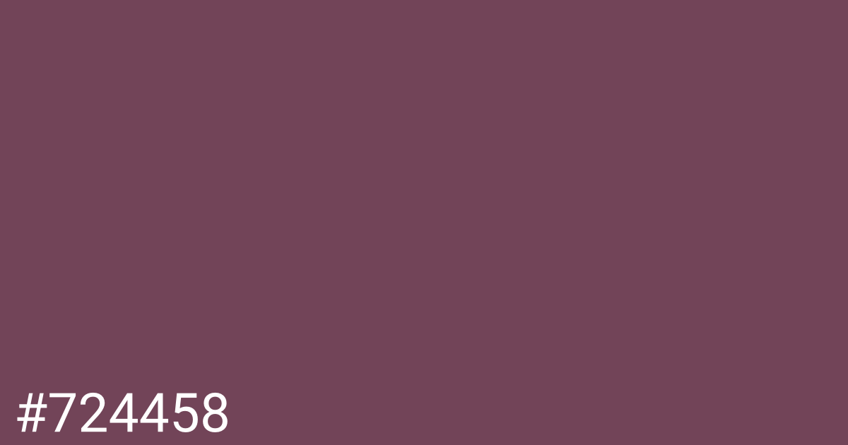 Hex color #724458 graphic