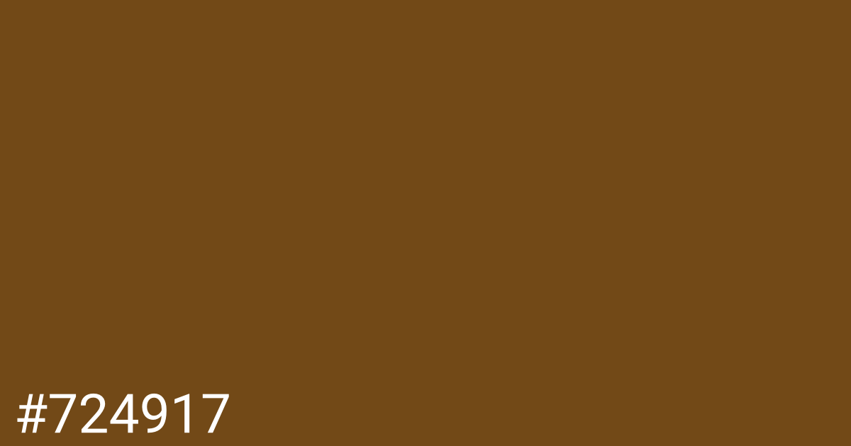 Hex color #724917 graphic