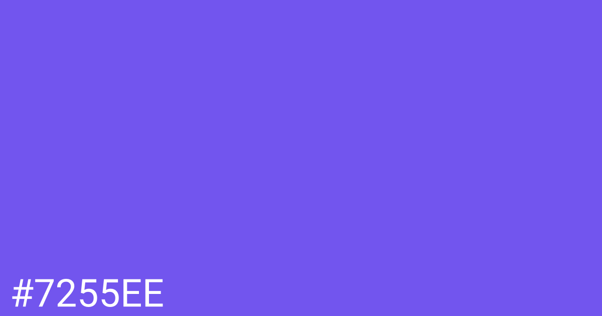 Hex color #7255ee graphic