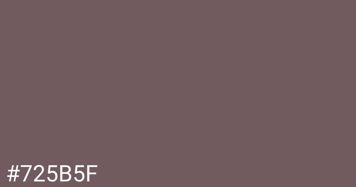 Hex color #725b5f graphic