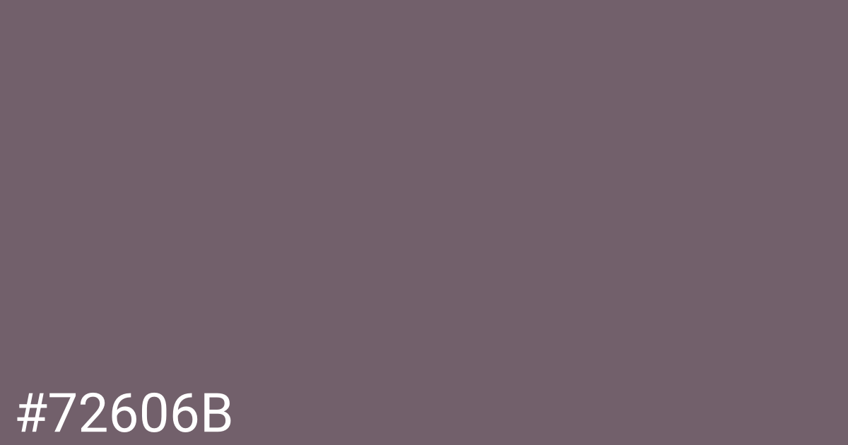 Hex color #72606b graphic