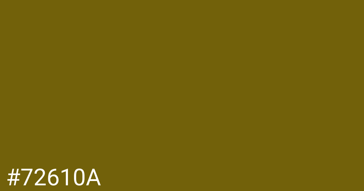 Hex color #72610a graphic