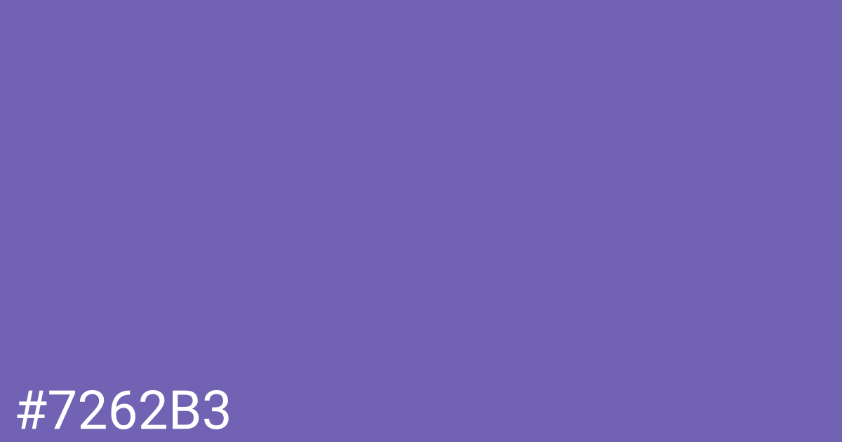 Hex color #7262b3 graphic