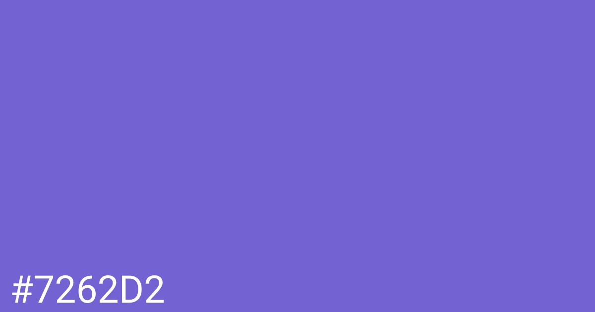 Hex color #7262d2 graphic