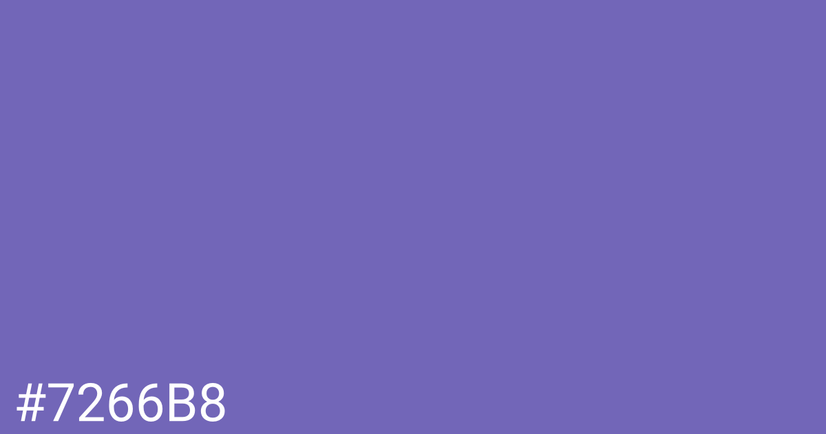 Hex color #7266b8 graphic