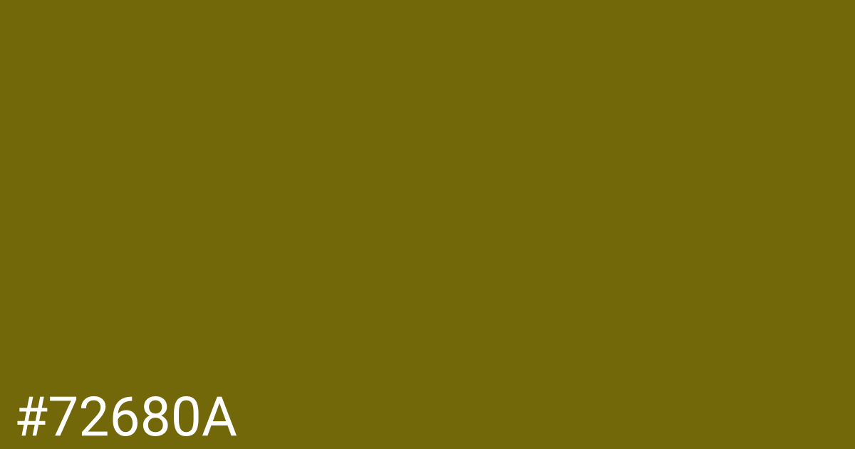 Hex color #72680a graphic