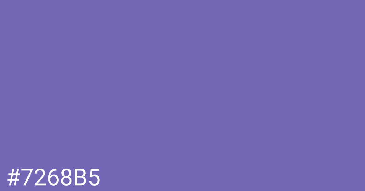 Hex color #7268b5 graphic