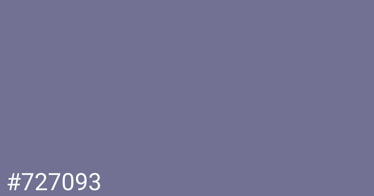 Hex color #727093 graphic