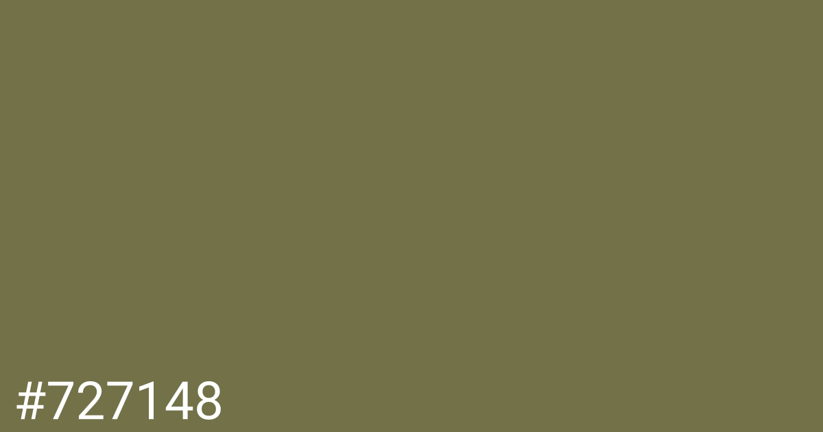 Hex color #727148 graphic