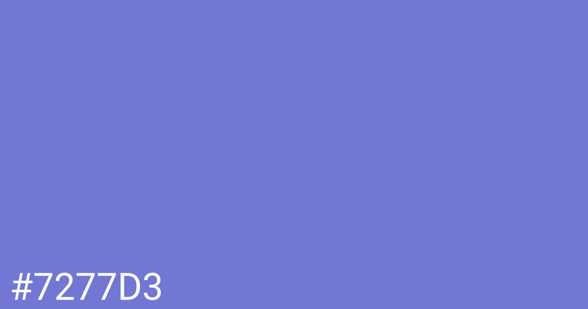 Hex color #7277d3 graphic