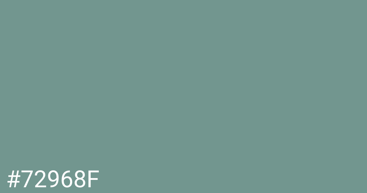 Hex color #72968f graphic