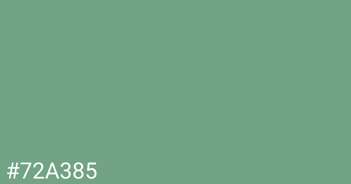 Hex color #72a385 graphic