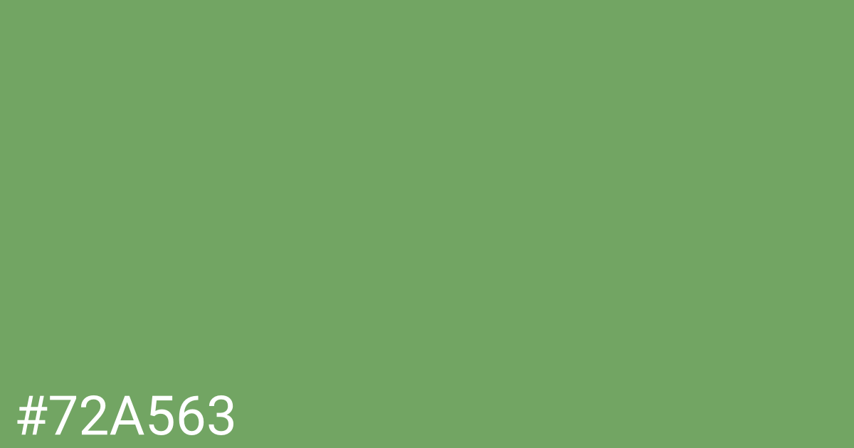 Hex color #72a563 graphic