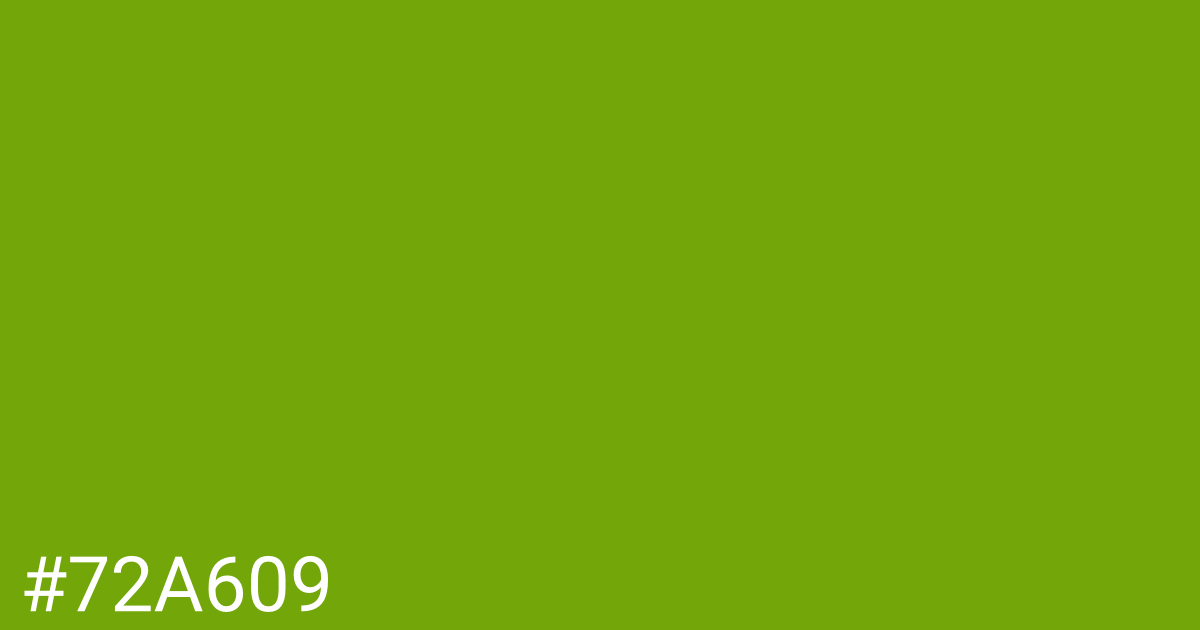 Hex color #72a609 graphic