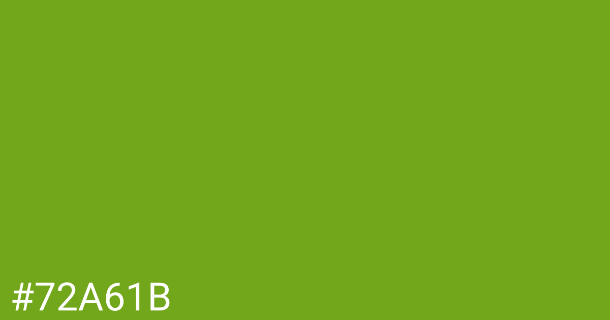 Hex color #72a61b graphic