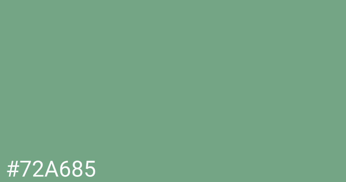 Hex color #72a685 graphic