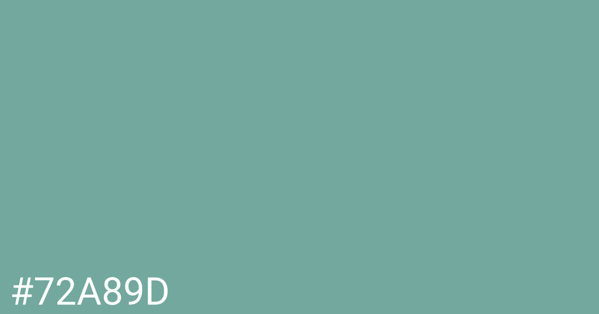Hex color #72a89d graphic
