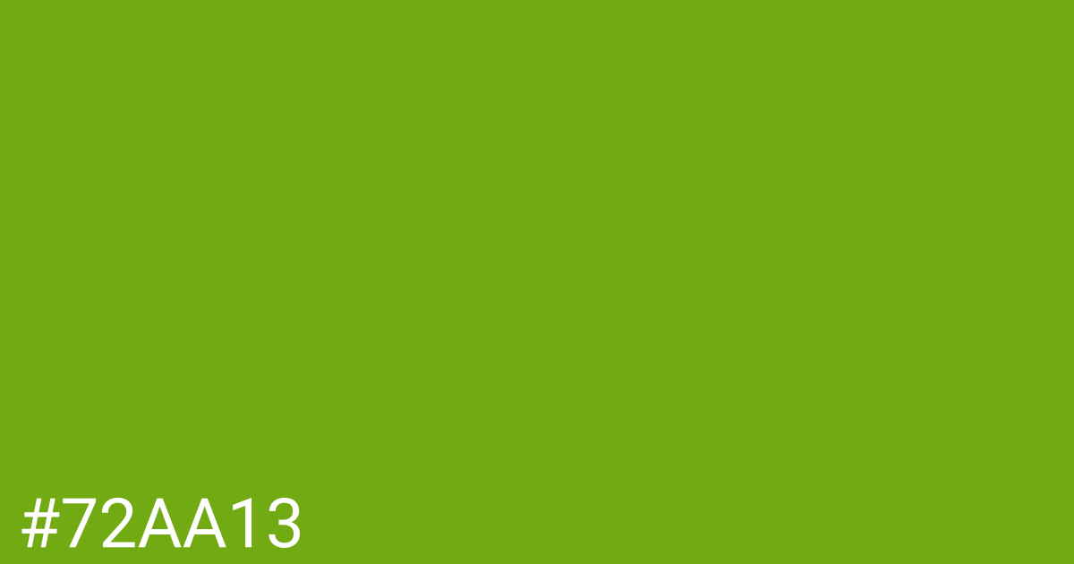 Hex color #72aa13 graphic