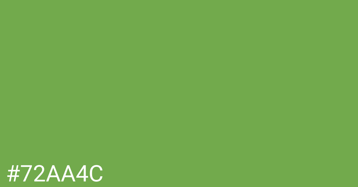 Hex color #72aa4c graphic