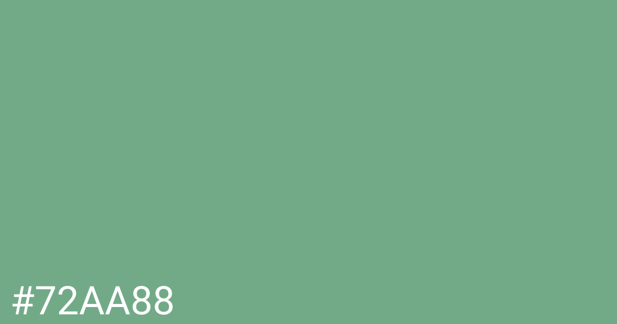 Hex color #72aa88 graphic