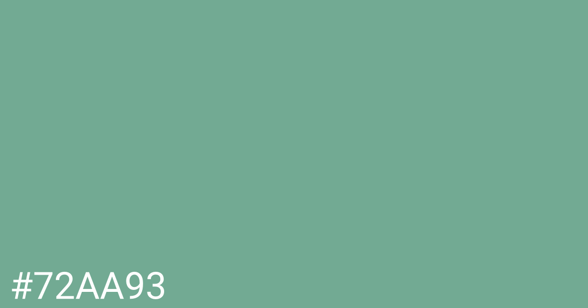 Hex color #72aa93 graphic