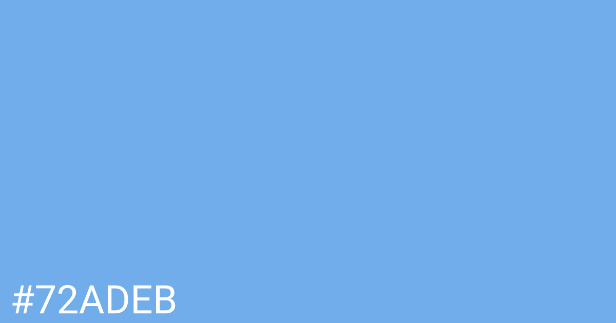 Hex color #72adeb graphic