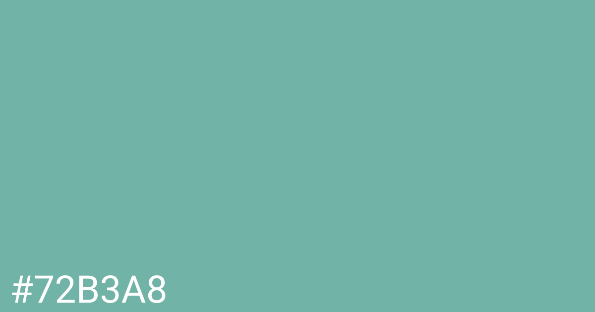 Hex color #72b3a8 graphic