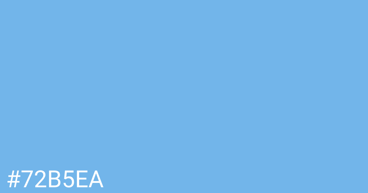 Hex color #72b5ea graphic