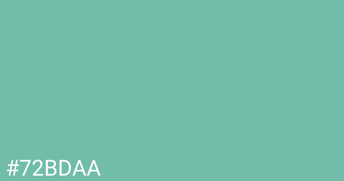 Hex color #72bdaa graphic